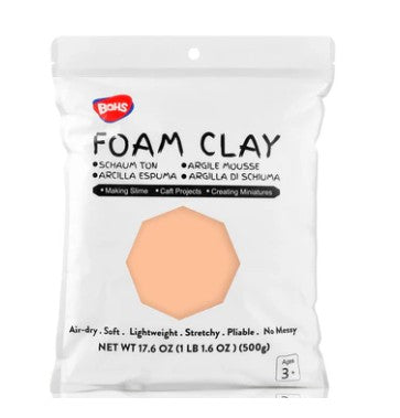 BOHS Modeling Foam Clay Lite - 500 Grams, 14 Colors of Squishy, Soft, Air-Dry Cosplay, Fake Bake, Slime Supplies- 1.1 Lbs