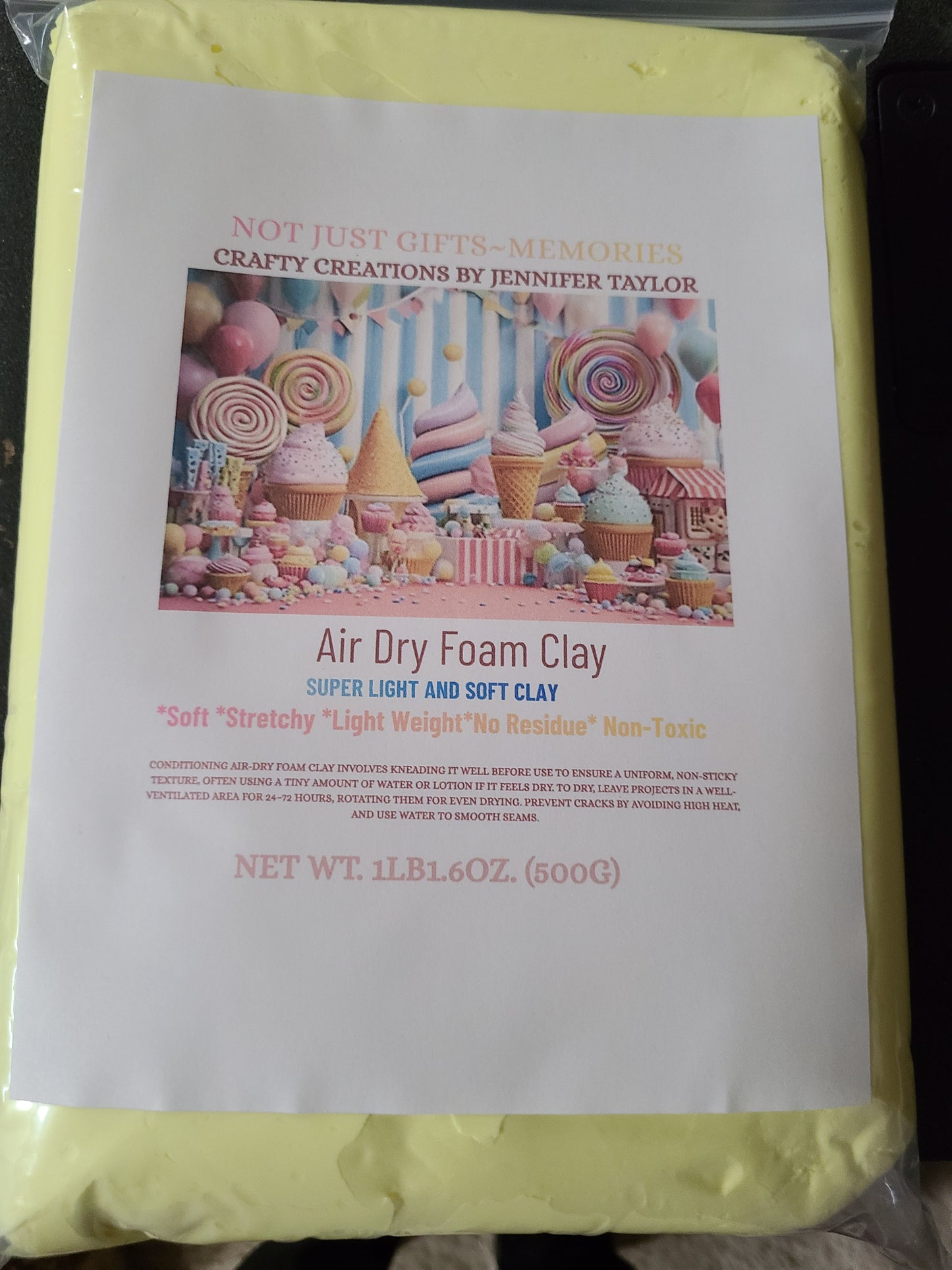 CLEARANCE-Super Light and Soft Air-Dry Foam Clay