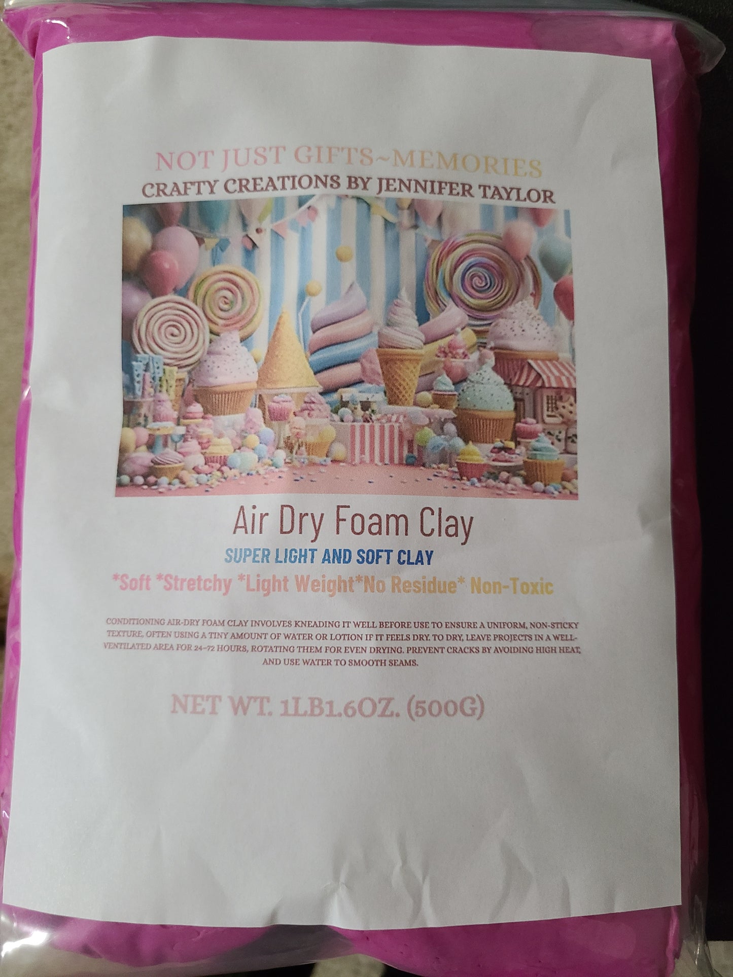 CLEARANCE-Super Light and Soft Air-Dry Foam Clay