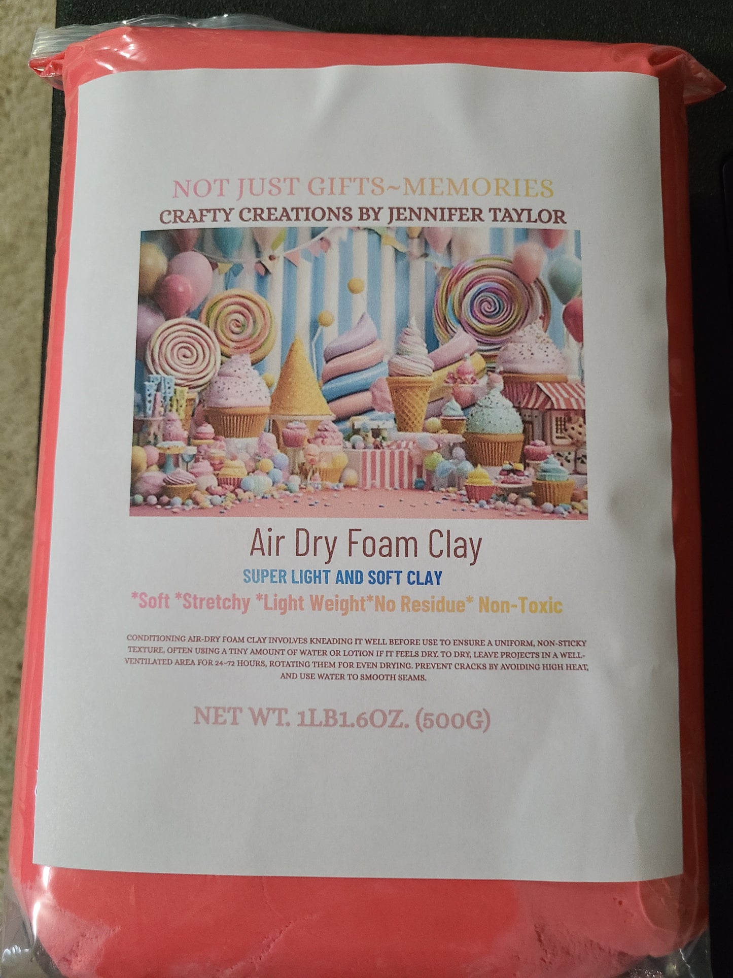 CLEARANCE-Super Light and Soft Air-Dry Foam Clay