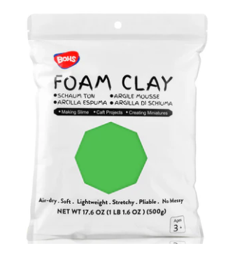 BOHS Modeling Foam Clay Lite - 500 Grams, 14 Colors of Squishy, Soft, Air-Dry Cosplay, Fake Bake, Slime Supplies- 1.1 Lbs
