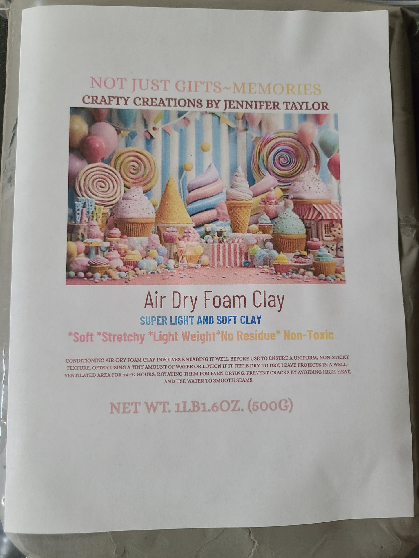 CLEARANCE-Super Light and Soft Air-Dry Foam Clay